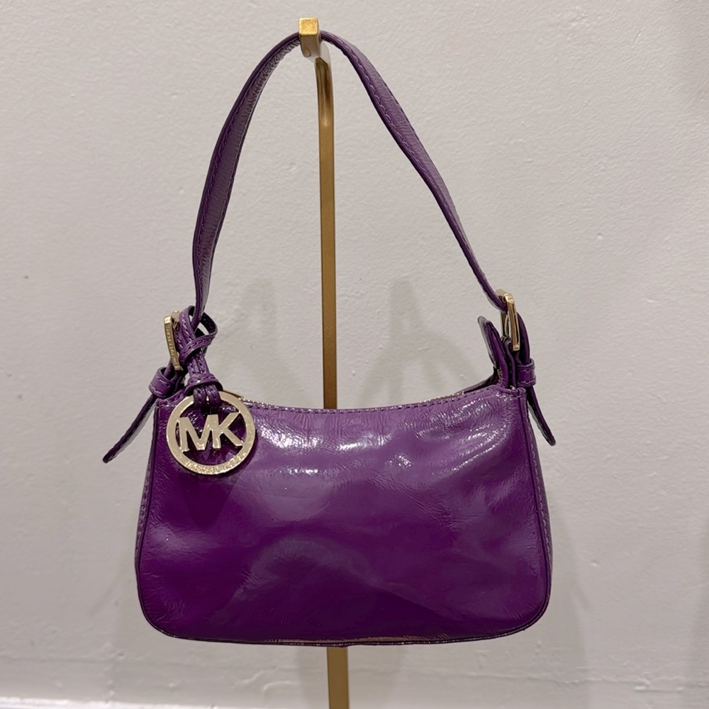 Vintage Michael Kors Purple Mini Bag with Gold Hardware